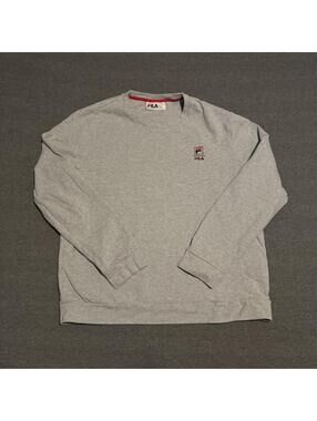 Grey Fila crewneck sweatshirt